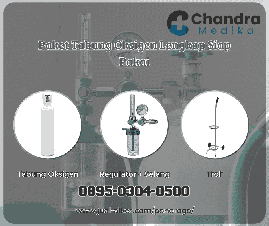 paket tabung oksigen lengkap siap pakai ponorogo