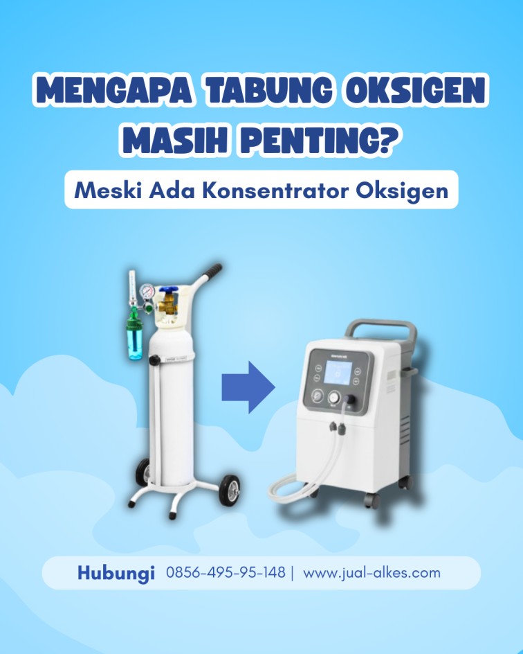 Kenapa Tabung Oksigen Masih Penting, Meski Ada Konsentrator Oksigen
