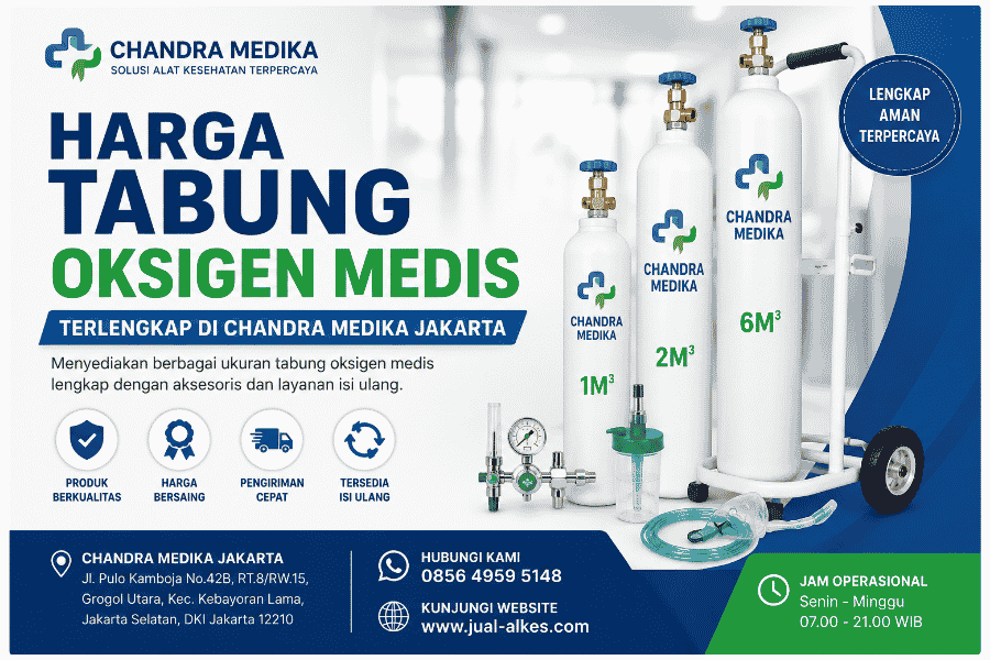 harga tabung oksigen medis terbaru